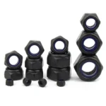10pcs 304 Stainless Steel Self-locking Nut Hex Nylon Hardware Accessory Locknut M2 M3 M4 M5 M6 Black Silver Insert Lock Nut