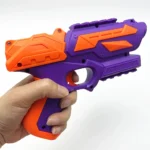 New Model Eva Soft Bullet Gun Colorful Soft Toy Gun With Orange & Blue Design Foam Bullets Included Ideal For Parties Birthdays